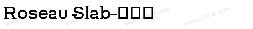 Roseau Slab字体转换